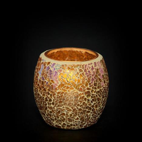 Yankee Candle Glam Mosaic Gold Votive Holder Extra Image 1 Preview